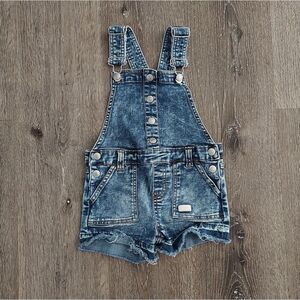 Little Girls 7 For All Mankind Denim Overall Jumper 4T